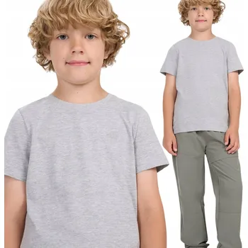 4F dětské tričko šedé bavlna velikost 146