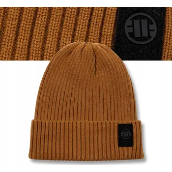 Čepice Pitbull zimní čepice beanie žlutá, univerzální velikost