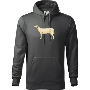 Pánská mikina Vintage Labrador - Mikina pánská Cape s kapucí - 5XL ( Tm. břidlice (šedozelená) )