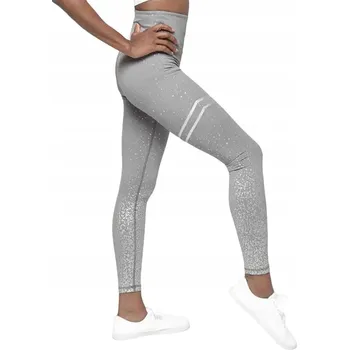 Dámské legíny Dámské Legíny Sparkling - Šedá/L KP-24833