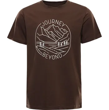 Pánské bavlněné triko ALPINE PRO Morol hnědé Velikost: S