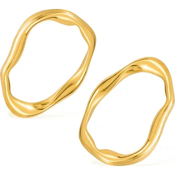 Náušnice Šperky4U Extravagantní zlacené ocelové náušnice - OPS0002-GD