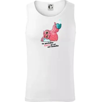 Tu poslední kávu já už asi neměla - Tílko pánské Core - S ( Bílá )