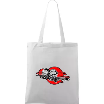 Airsoft 2 hráči - Taška bavlněná - 42 x 38 cm ( Bílá )