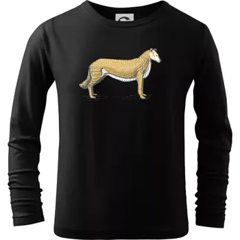 Chlapecké tričko Vintage Collie - Triko dětské Long Sleeve - 158 cm/12 let ( Černá )