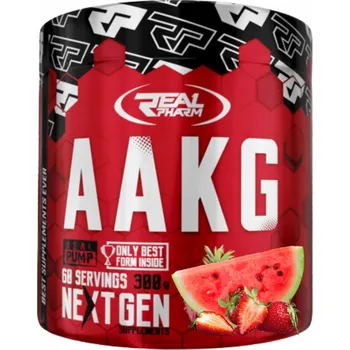 Aminokyselina Arginin Alfa Ketoglutarát L-Arginin v prášku Real Pharm 300 g příchuť meloun