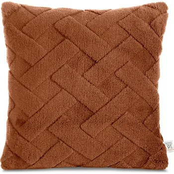 Povlak na polštářek Dekorační povlak na polštář CARO v cihlové barvě