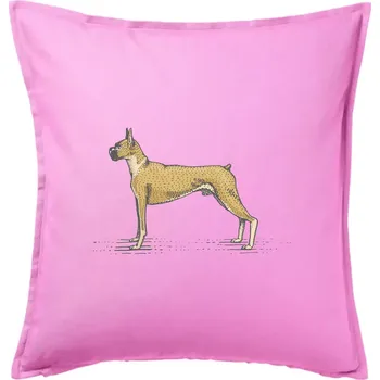 Polštář Vintage Boxer - Polštář 50x50 - 50x50 - Pouze potah ( Růžová )