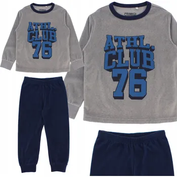 Chlapecké pyžamo Teplé chlapecké pyžamo s dlouhým rukávem, pohodlné s potiskem, velikost 14 let / 164 cm