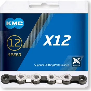 Řetěz na kolo Řetěz KMC X12 Silver/Black, 12 Speed