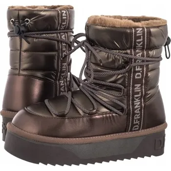 Dámská obuv Dámské sněhule na platformě D.Franklin Nordic DFSH371016 Hnědé