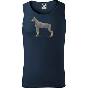 Vintage Dobrman - Tílko pánské Core - M ( Námořní modrá (velmi tmavá - téměř černá) )