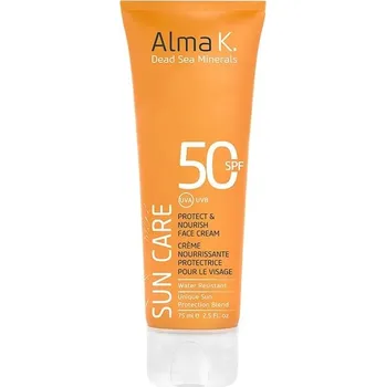 Přípravek na opalování Alma K - Ochranný a vyživující krém na obličej SPF 50 Opalovací krémy 75 ml dámské