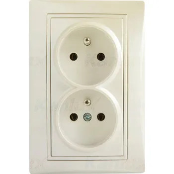 Elektrická zásuvka Kanlux béžová nástěnná Elektrická Zásuvka