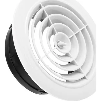 Domácí ventilátor Kryt ventilátoru kulatého potrubí 150 mm 200x78x145 mm Větrací mřížka ventilační otvor pro odvod vzduchu Kryt odvodního ventilu cirkulace