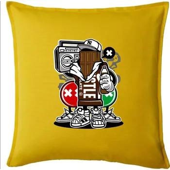 Polštář Čokoláďák - Polštář 50x50 - 50x50 - Pouze potah ( Žlutá )