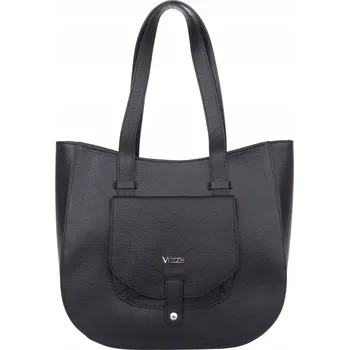 Kabelka Vezze kabelka z pravé lícové kůže černá