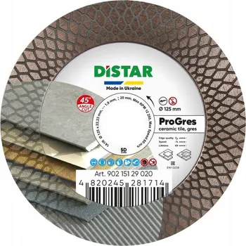 Řezný kotouč DIAMANTOVÝ KOTOUČ NA KERAMIKU A GRES DISTAR PRO GRES 115mm