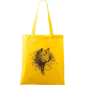 Vlk kaňka - Taška bavlněná - 42 x 38 cm ( Žlutá )