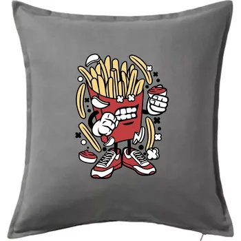 Polštář Hranolák - Polštář 50x50 - 50x50 - Pouze potah ( Tmavě šedý melír )