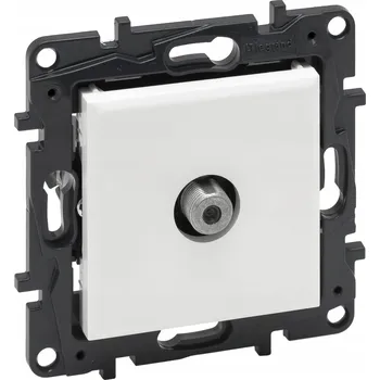 Elektrická zásuvka Anténní zásuvka F konektor Bílá Legrand Niloe Step