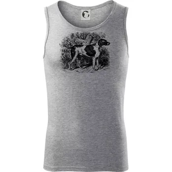 Ohař - kresba - Tílko pánské Core - 2XL ( Tmavě šedý melír )