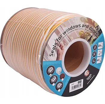 Těsnění do okna a dveří Samolepicí gumové těsnění 100m P hnědé