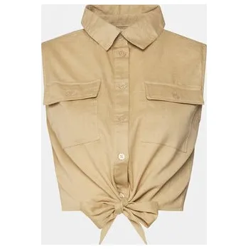 Dámská košile Brave Soul dámská košile s dlouhým rukávem, bez vzoru, modrá BRAVE SOUL-LWT-548EL, velikost 40