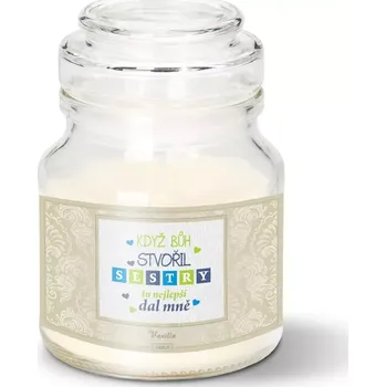 Svíčka Sablio Svíčka Když Bůh stvořil sestry - 120 g