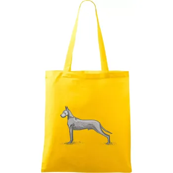 Vintage Great dane - Taška bavlněná - 42 x 38 cm ( Žlutá )