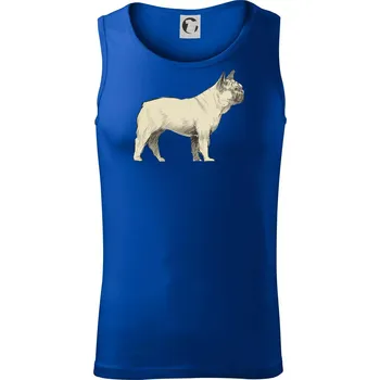 Vintage French bulldog - Tílko pánské Core - L ( Královská modrá )