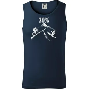 Narozeniny cyklista a lyžař 30 - Tílko pánské Core - L ( Námořní modrá (téměř černá) )