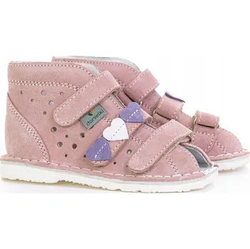 Dámské pantofle Danielki dětské papuče s profilovanou stélkou TA125 růžovo-bílé, velikost 19