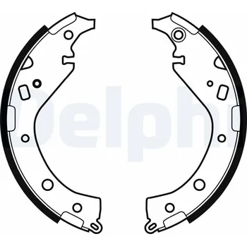 Brzdová čelist Sada brzdových čelistí DELPHI LS1942