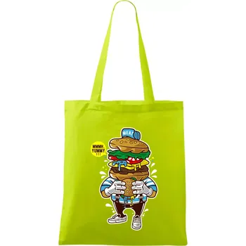 Burgrák - Taška bavlněná - 42 x 38 cm ( Limetková )