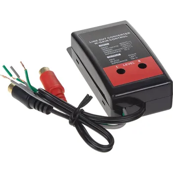 Auto elektroinstalace 2 kanálová redukce repro/CINCH nastavitelná