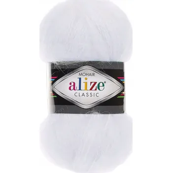 Galanterie Vlna Alize Mohair Classic 55 bílá