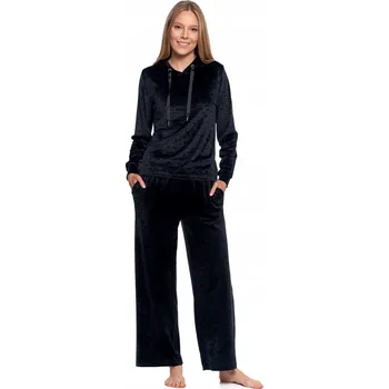 Dámské noční prádlo Moraj dámské pyžamo polyester černé barvy, velikost S