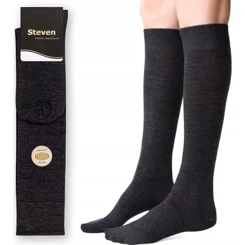 Dámské ponožky DÁMSKÉ PODKOLENKY vlněné antibakteriální VLNA MERINO Steven *38-40