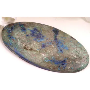 Sběratelství Kabošon Azurite č.7599 (60x30x5mm)