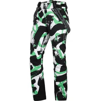 Dámské kalhoty Northfinder Dámské lyžařské celopotlačené nohavice ISABELL, zelená, L