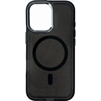 Hurtel Třpytivý kryt s MagSafe pro Samsung Galaxy A16 5G - černý