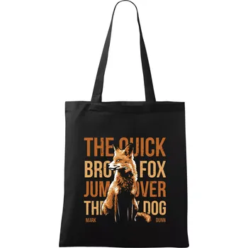 Fox quick - Taška bavlněná - 42 x 38 cm ( Černá )