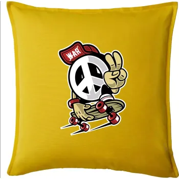 Polštář Peaceák - Polštář 50x50 - 50x50 - Pouze potah ( Žlutá )