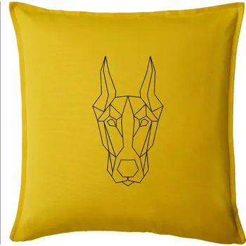 Polštář Dobrman - Geometrie - Polštář 50x50 - 50x50 - Pouze potah ( Žlutá )