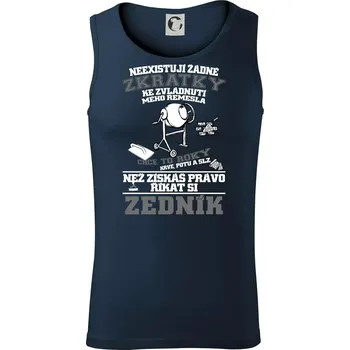 Zedník zkratky - Tílko pánské Core - M ( Námořní modrá (téměř černá) )