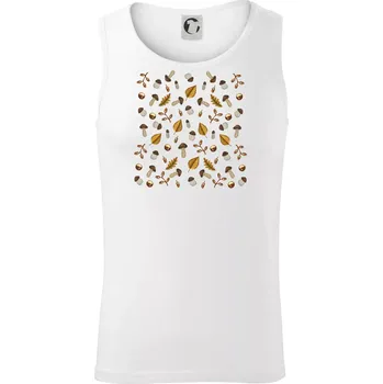 Houby na podzim - Tílko pánské Core - L ( Bílá )