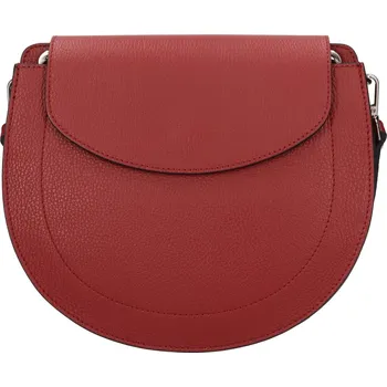 Kabelka Dámská kožená crossbody kabelka Italia Locita - tmavě červená