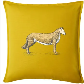 Polštář Vintage Collie - Polštář 50x50 - 50x50 - Pouze potah ( Žlutá )