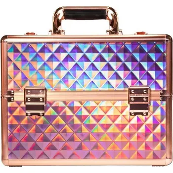 Kosmetický kufr Diament kadeřnický i kosmetický kufřík na laky XL Opal Golden MollyLac 97k-cube